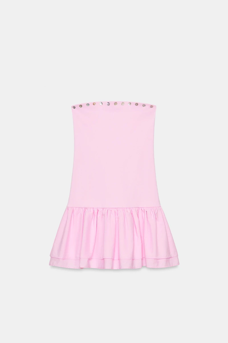RUFFLED MINI DRESS