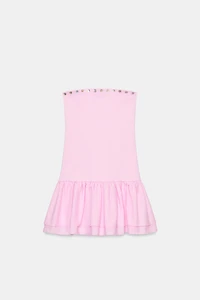 RUFFLED MINI DRESS