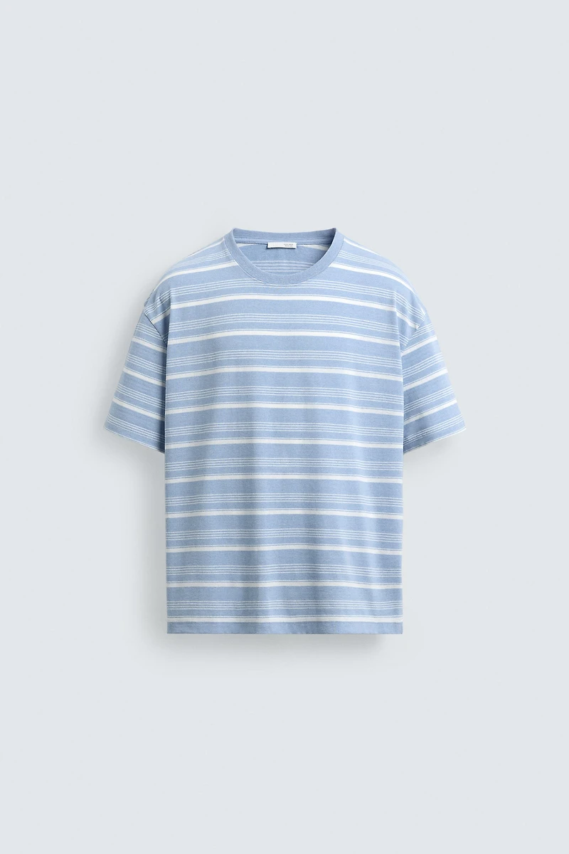 WASHED STRIPED T-SHIRT