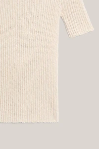 Linen blend textured knit sweater - LIMITED EDITION