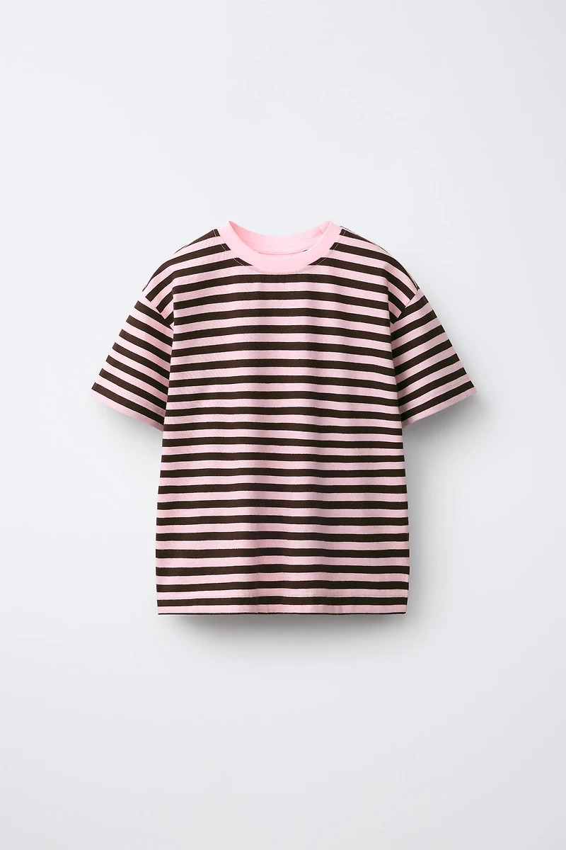 STRIPE PRINT T-SHIRT