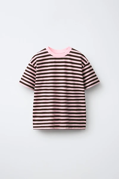 STRIPE PRINT T-SHIRT