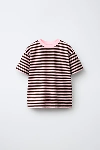 STRIPE PRINT T-SHIRT