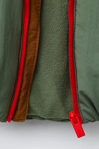 COLOR BLOCK WATER REPELLENT PUFFER JACKET