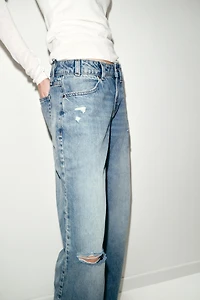 JEANS Z1975 DROITS TAILLE BASSE DÉCHIRÉS