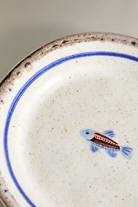 STONEWARE FISH SIDE PLATE