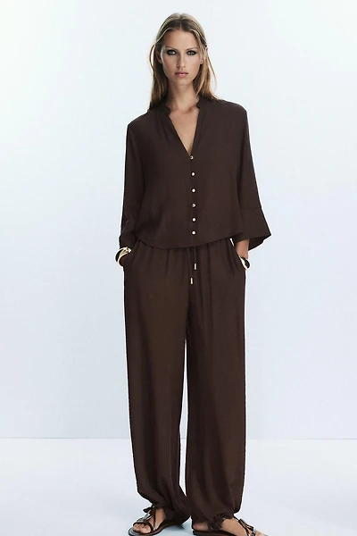 BLOUSE EN GAZE DE COTON
