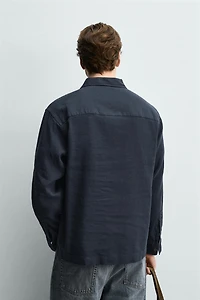 COTTON-LINEN POLO SHIRT