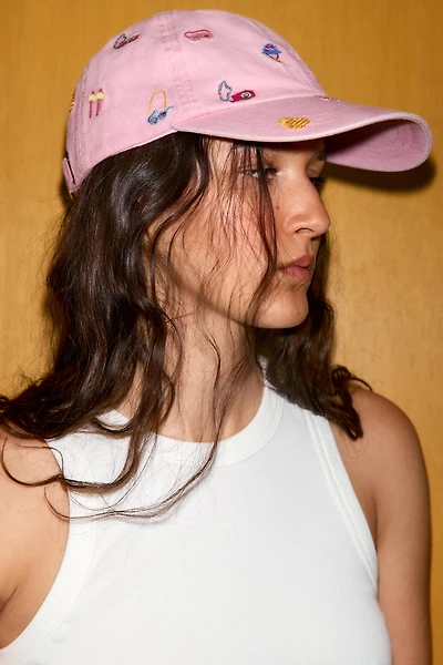 CASQUETTE 100% COTON BRODERIES CONTRASTÉES