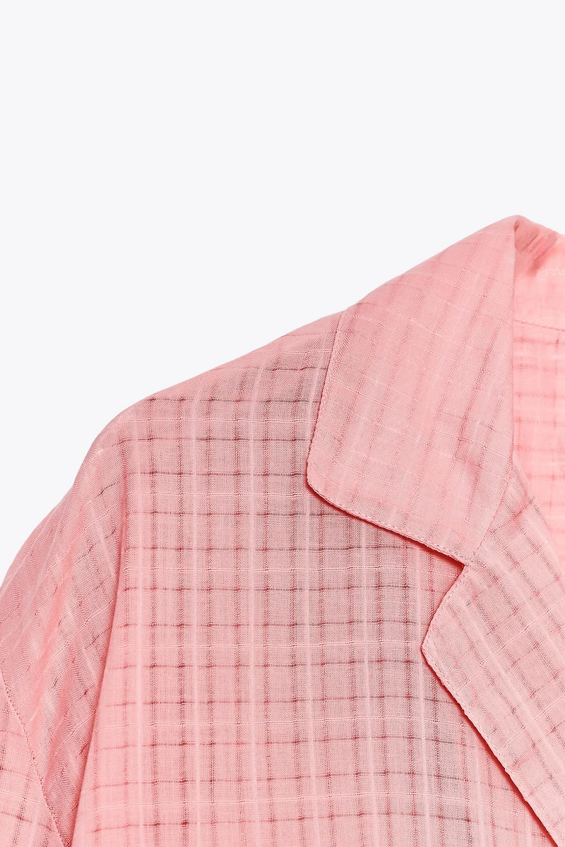 ZW COLLECTION PLAID PAJAMA SHIRT
