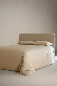 SATEEN DUVET COVER WITH PRINTED TEXTURE