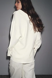 ZW COLLECTION POLO COLLAR SHIRT