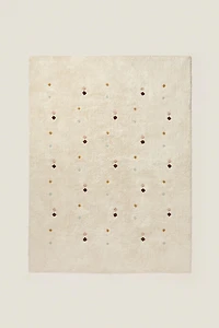 TAPIS ENFANT LOSANGES BRODÉS MULTICOLOREs