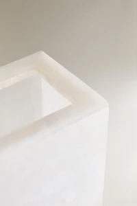 ALABASTER BATHROOM TRASH CAN