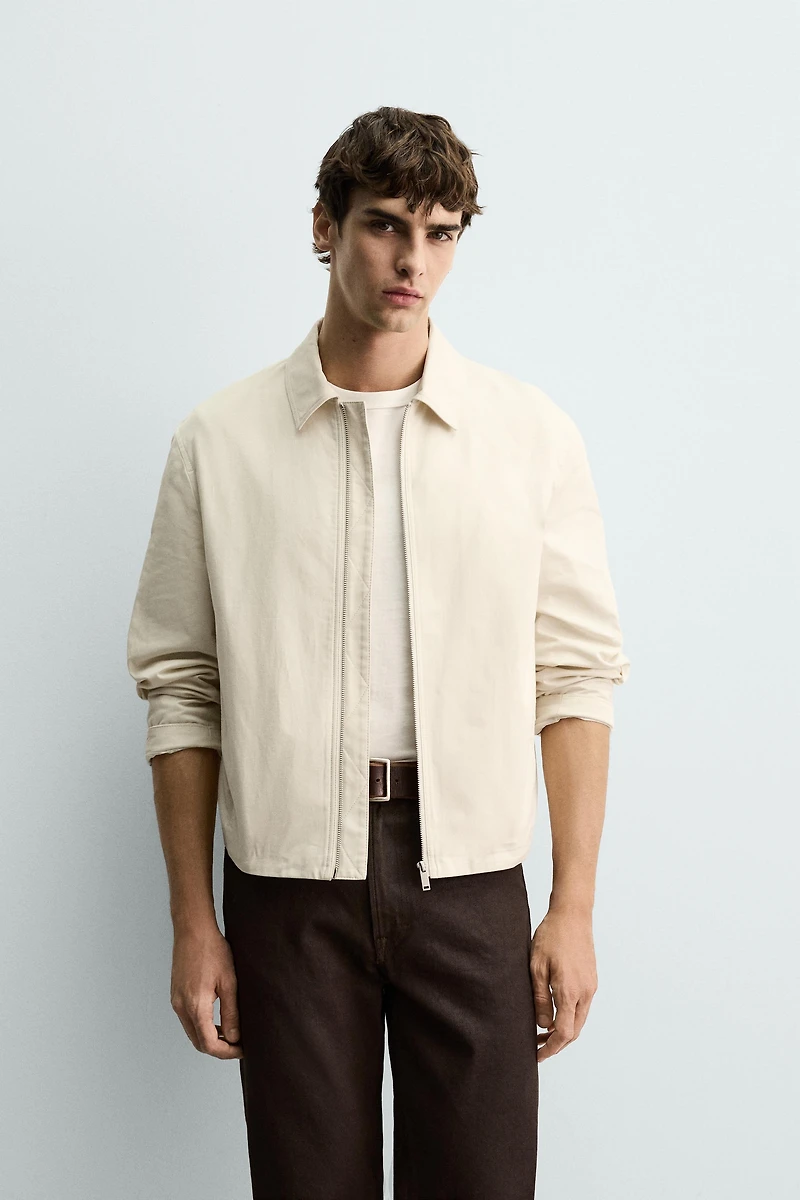 RELAXED FIT PLEATED JACKET