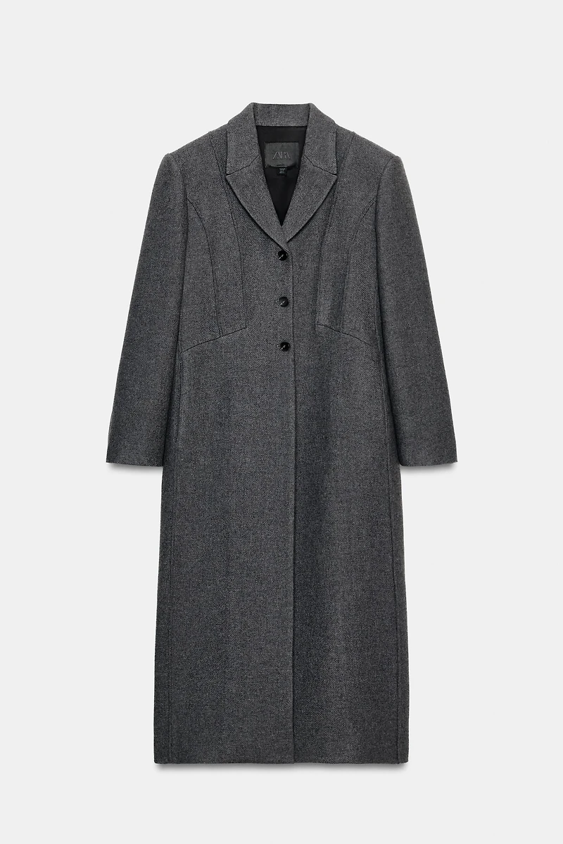 FITTED COAT WITH MANTECO WOOL ZW COLLECTION LIMITED EDITION