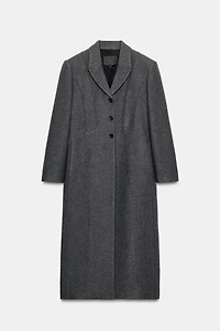 FITTED COAT WITH MANTECO WOOL ZW COLLECTION LIMITED EDITION