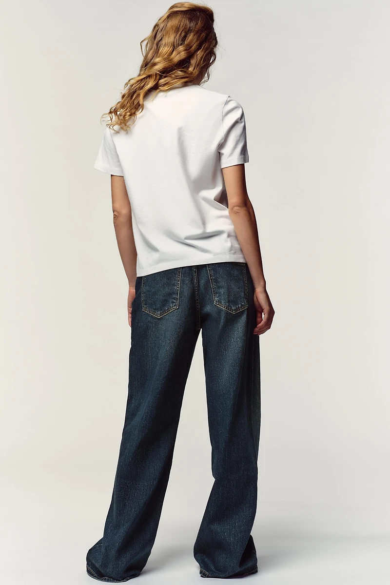 ORGANZA TEXT T-SHIRT