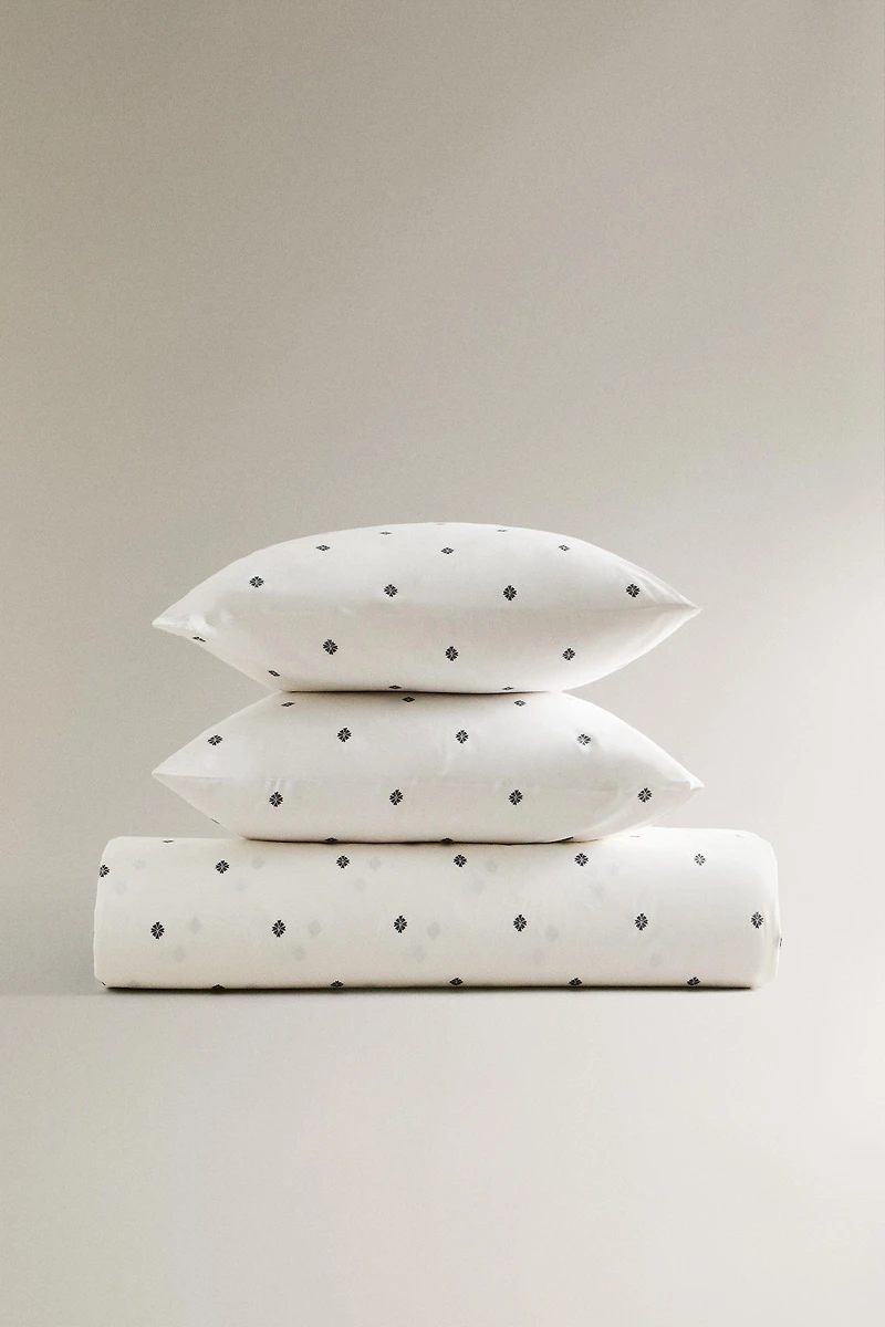 FLORAL PRINT DUVET COVER
