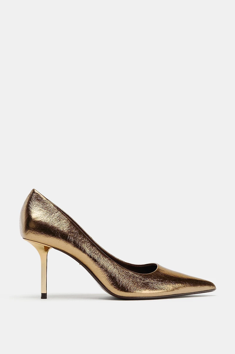 METALLIC EFFECT HEELS