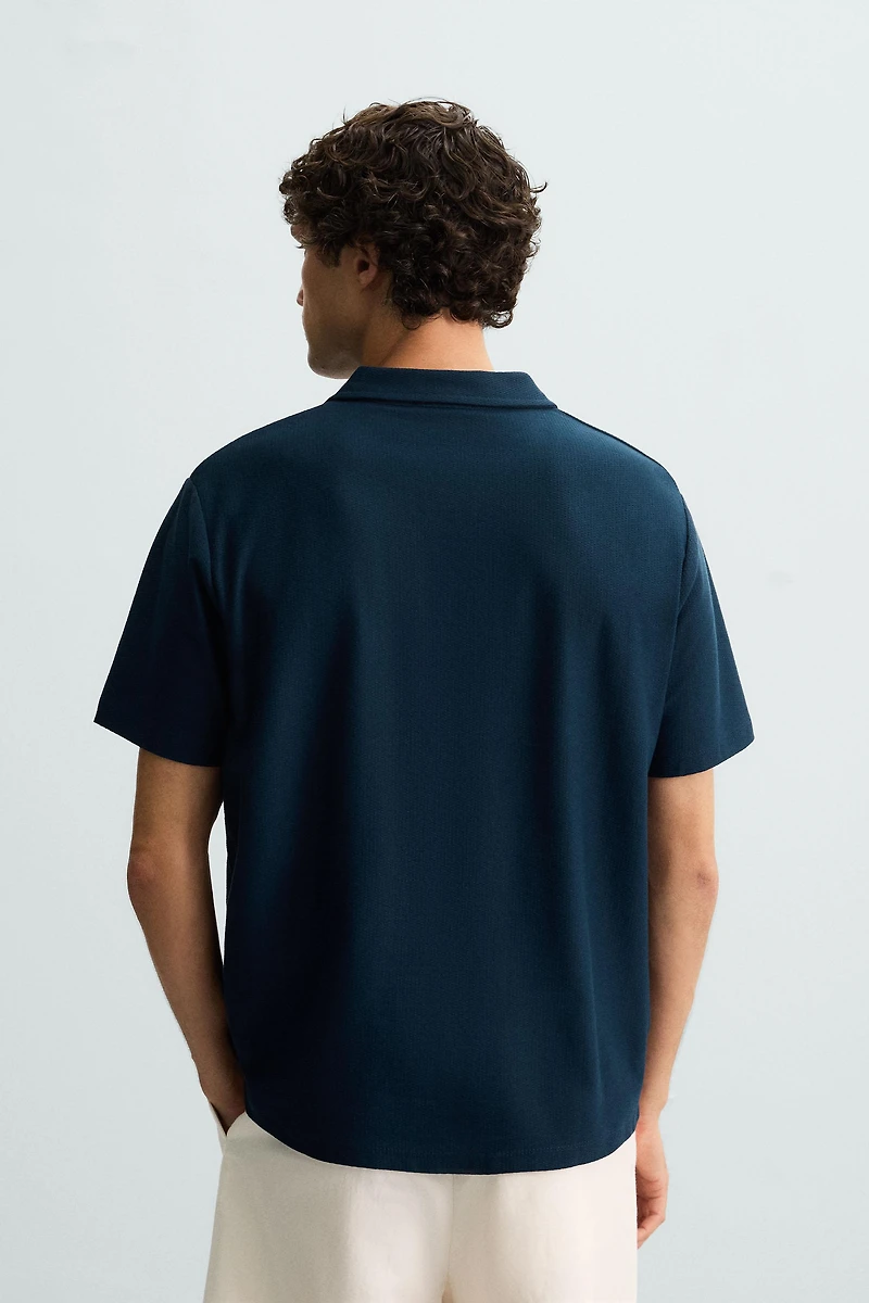 TEXTURED POLO SHIRT