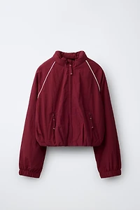 SPORTY CONTRAST PIPING JACKET