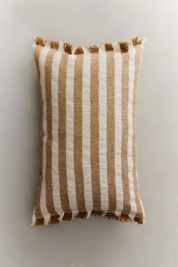 STRIPED THROW PILLOW COVER