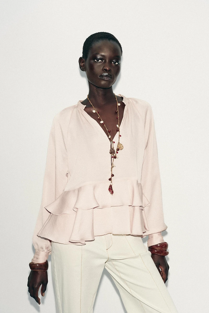 RUFFLED BLOUSE