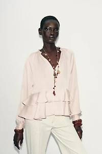 RUFFLED BLOUSE
