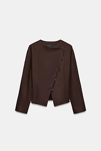 LINEN WRAP JACKET