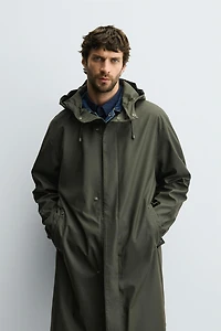 PARKA EFFET GOMME CAPUCHE