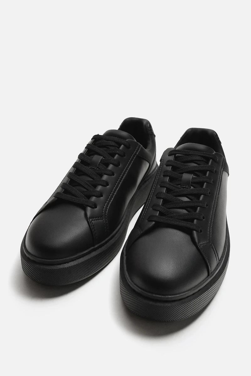 MONOCHROME THICK-SOLED SNEAKERS