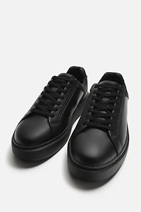 MONOCHROME THICK-SOLED SNEAKERS