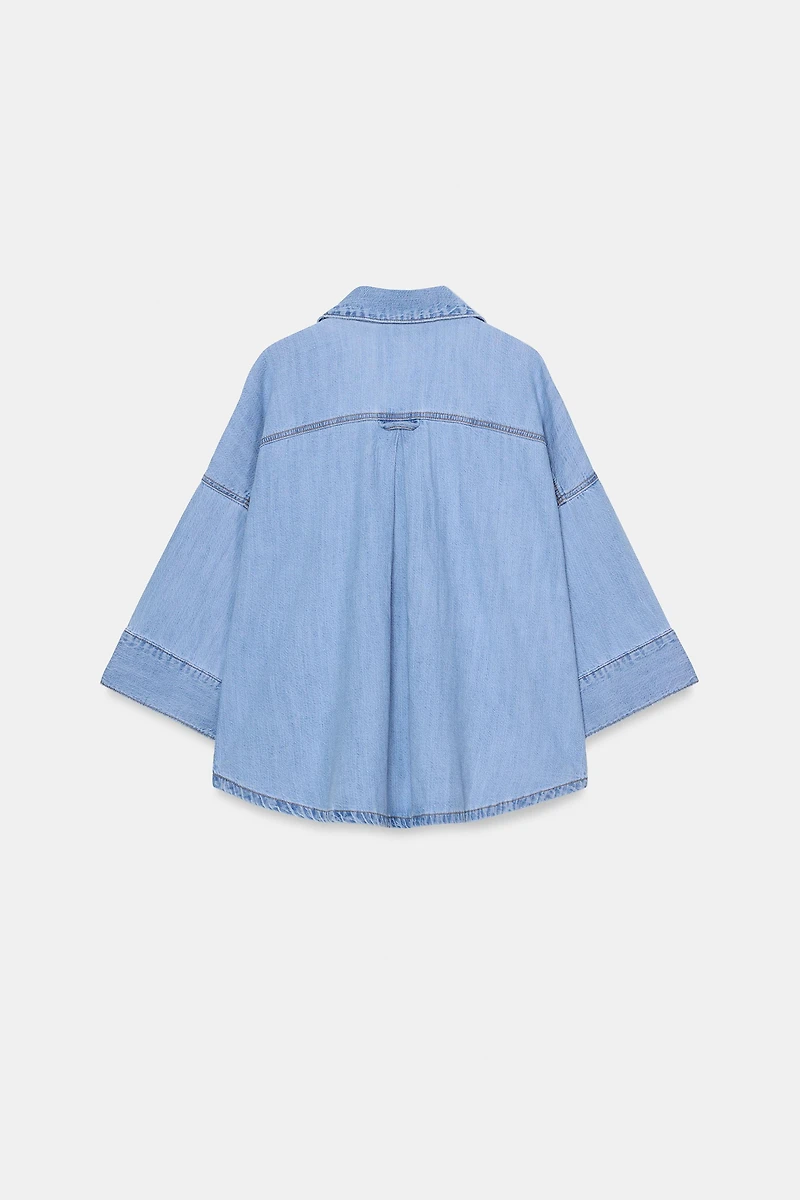 Z1975 WIDE SLEEVE DENIM SHIRT