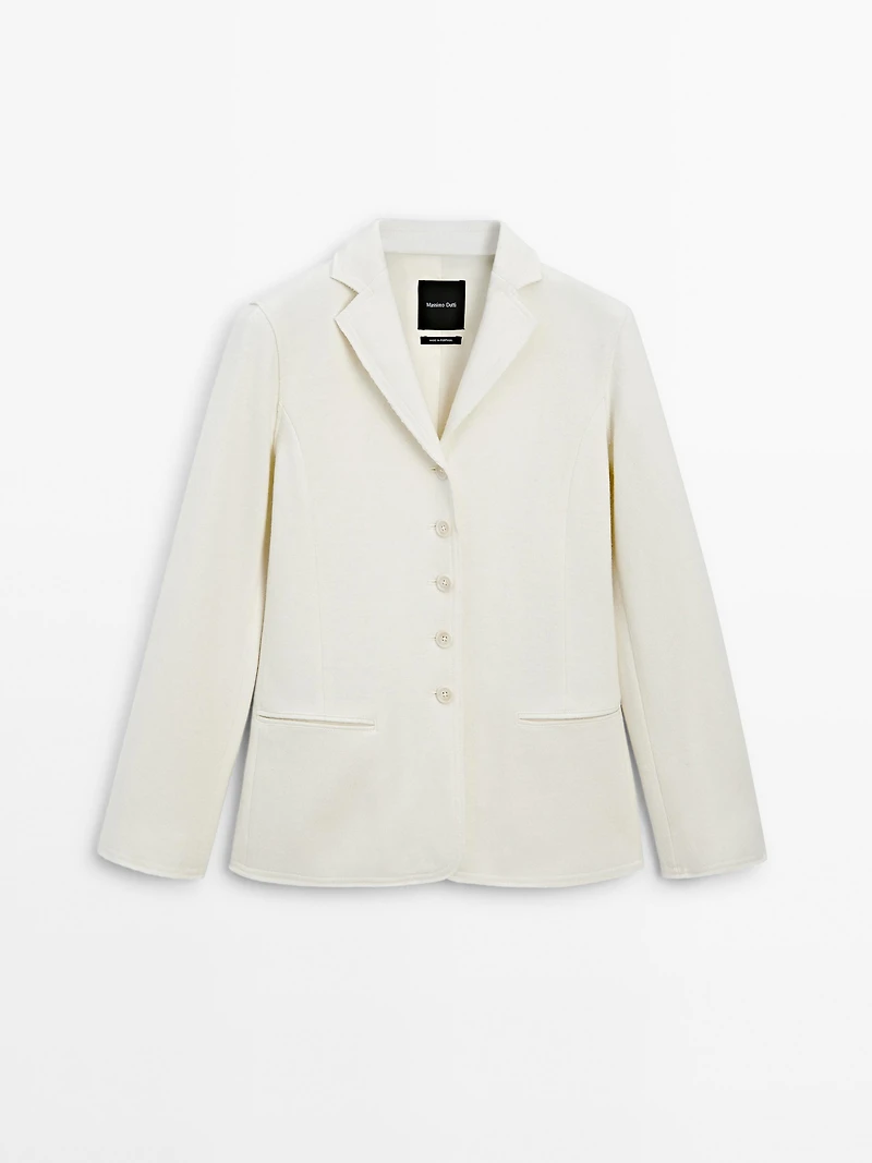 Fine wool blend blazer
