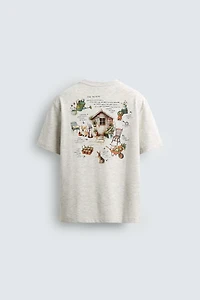 CONTRAST PRINT T-SHIRT