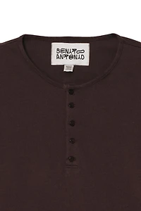T-SHIRT REGULAR FIT COL TUNISIEN