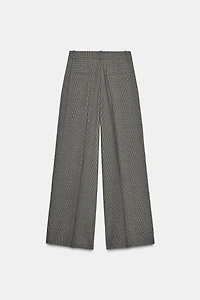PANTALON À CARREAUX PINCES ZW COLLECTION