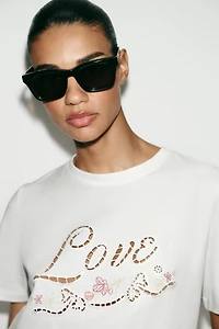 T-SHIRT BRODERIES ET INSCRIPTION