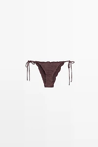 Bas de bikini volant brillant