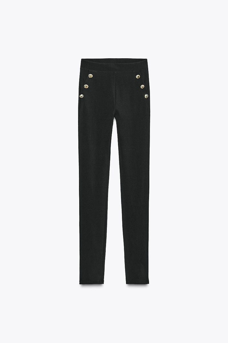 LEGGINGS OTTOMAN BOUTONS