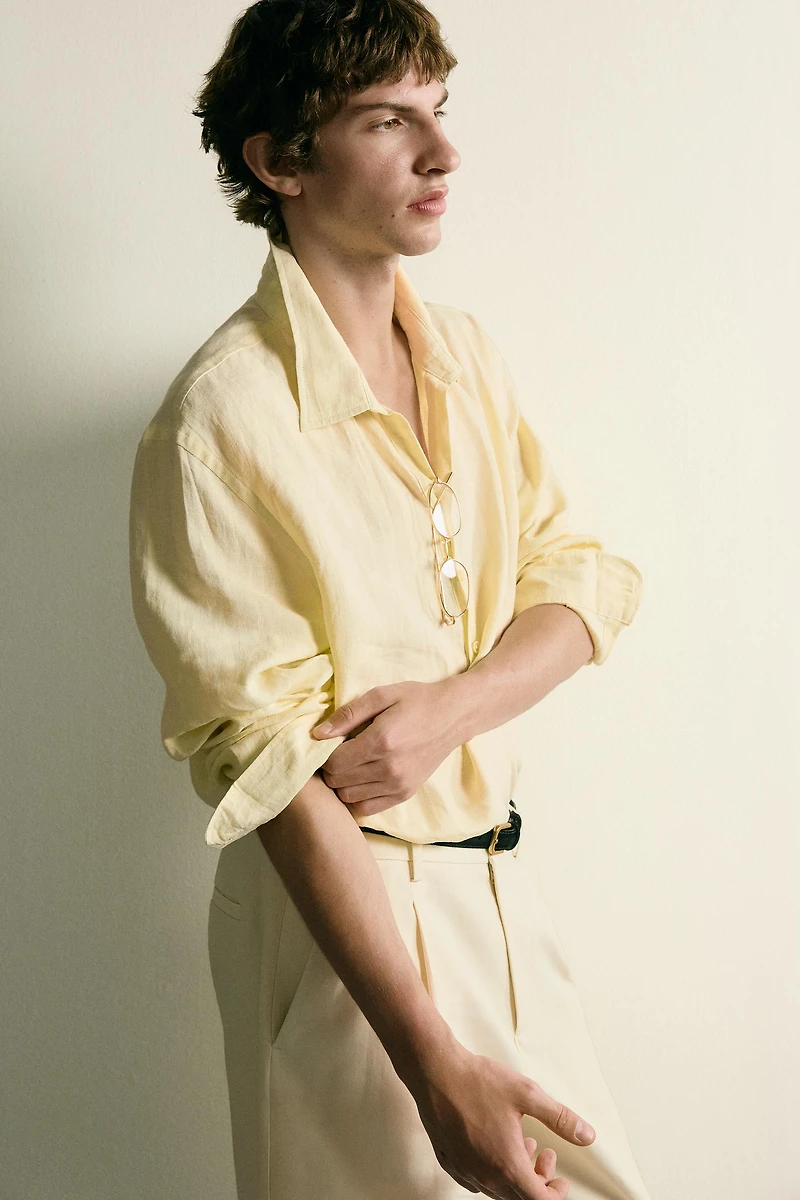 100% LINEN POLO SHIRT