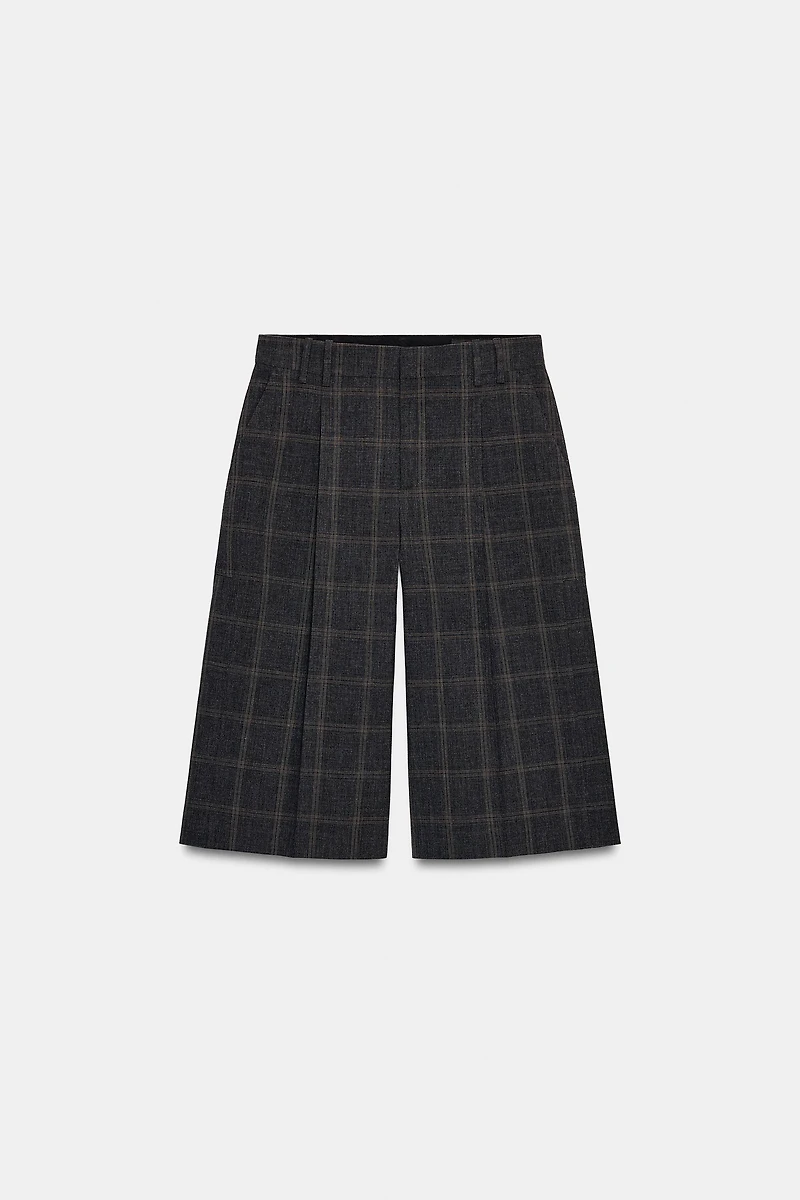 ZW COLLECTION PLAID BERMUDA SHORTS