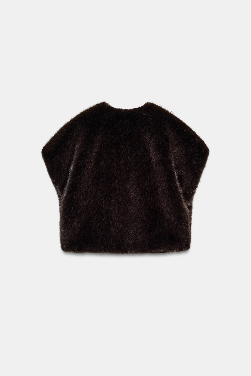 FAUX FUR VEST
