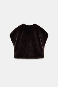 FAUX FUR VEST