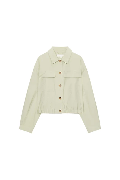 SHORT JACKET WITH FLAP POCKETS