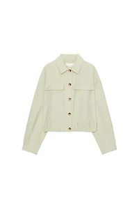 SHORT JACKET WITH FLAP POCKETS
