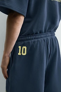 GRAPHIC PRINT JOGGER SHORTS