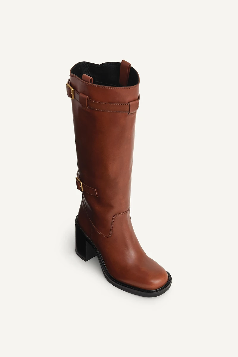 BOTTES EN CUIR À BOUCLES ÉDITION LIMITÉE