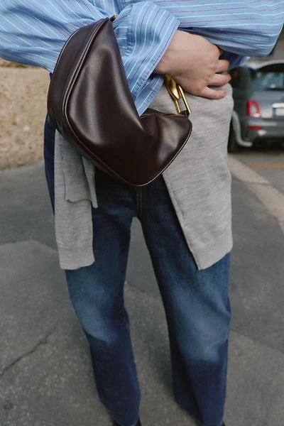 METALLIC HANDLE MINI BAG